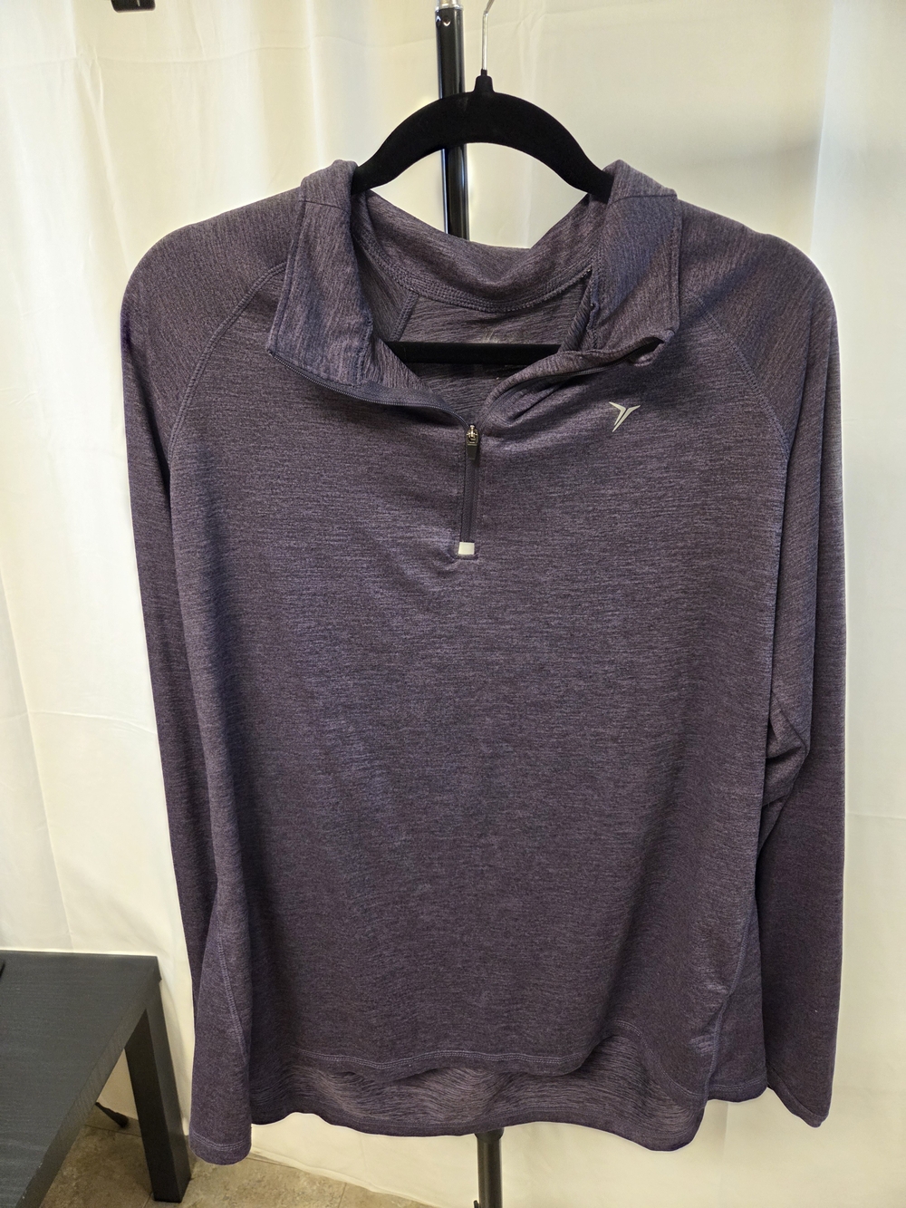 Old Navy Purple Quarter-Zip Long Sleeve Performance Top